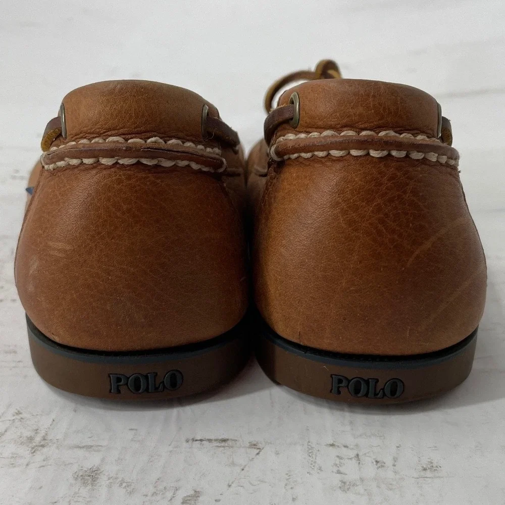 Polo Ralph Lauren Boat Shoes Merton 10 Brown